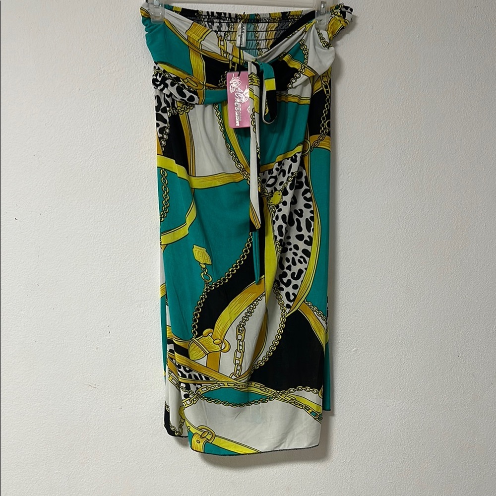 Stylish Multicolor Wrap Skirt